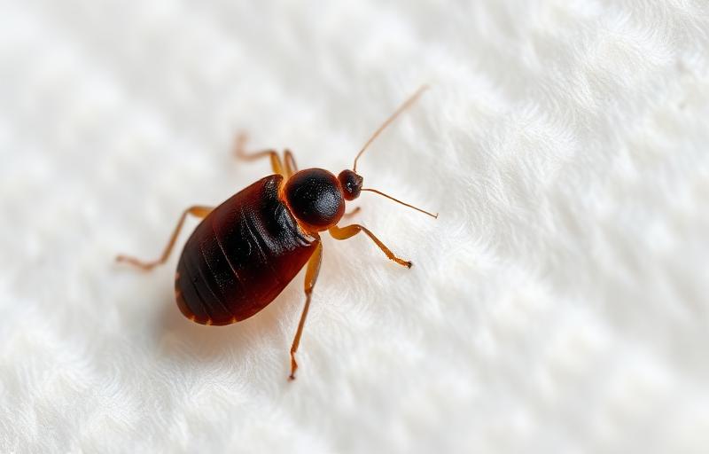 Close-up photograph of bed bugs found in Iowa homes